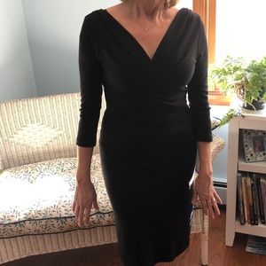 Black midi dress